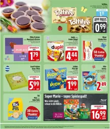 Gazetka promocyjna Edeka - Prospekte - Gazetka - ważna od 04.04 do 04.04.2026 - strona 15 - produkty: beutel, cola, duplo, eis, Kinder, kinder riegel, leibniz, lindt, milka, Pick Up!, reis, riegel, schoko, Ti, tuc, white chocolate, ZTE