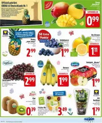 Gazetka promocyjna Edeka - Prospekte - Gazetka - ważna od 04.04 do 04.04.2026 - strona 4 - produkty: ananas, banane, bananen, basilikum, bio, bio-zitronen, deka, ente, früchte, honig, honigmelone, melone, tafeläpfel, tafeltrauben, topf, trauben, zitrone, zitronen