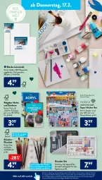 Gazetka promocyjna AldiSud - ALDI Aktuell - Gazetka - ważna od 19.02 do 19.02.2022 - strona 18 - produkty: aldi, alle artikel ohne dekoration, aqua, Bau, baumwolle, dekoration, deo, disney, eis, elle, gin, Holz, Palette, Paw Patrol, Pinsel, Pinselset, rel, spachtel, Ti, wolle, ZTE
