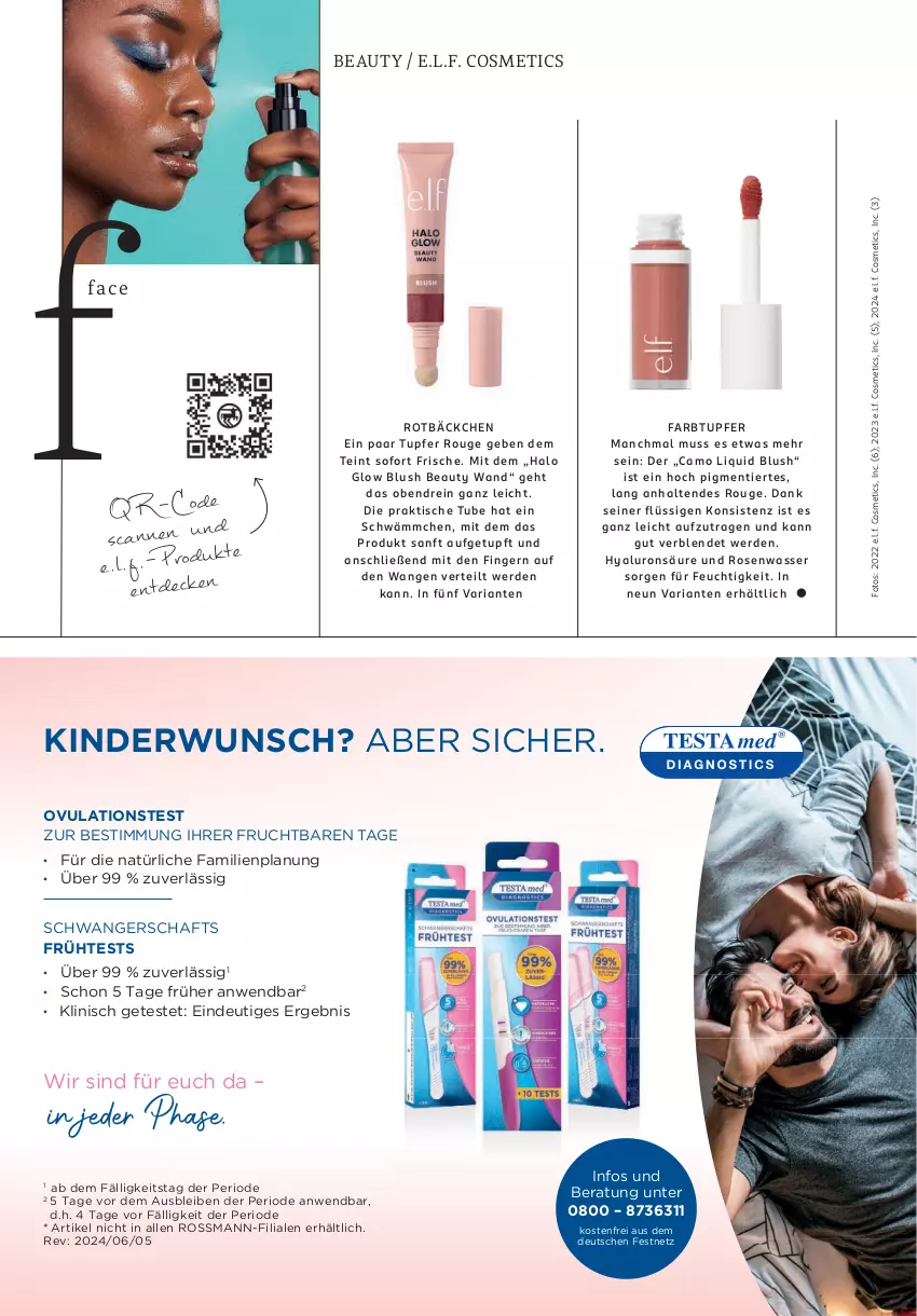 Aktueller Prospekt Rossmann - Prospekte - von 01.09 bis 30.09.2024 - strona 50 - produkty: decke, erde, frucht, hyaluron, Kinder, Ria, rosen, Rosenwasser, rouge, Ti, tisch, usb, wasser