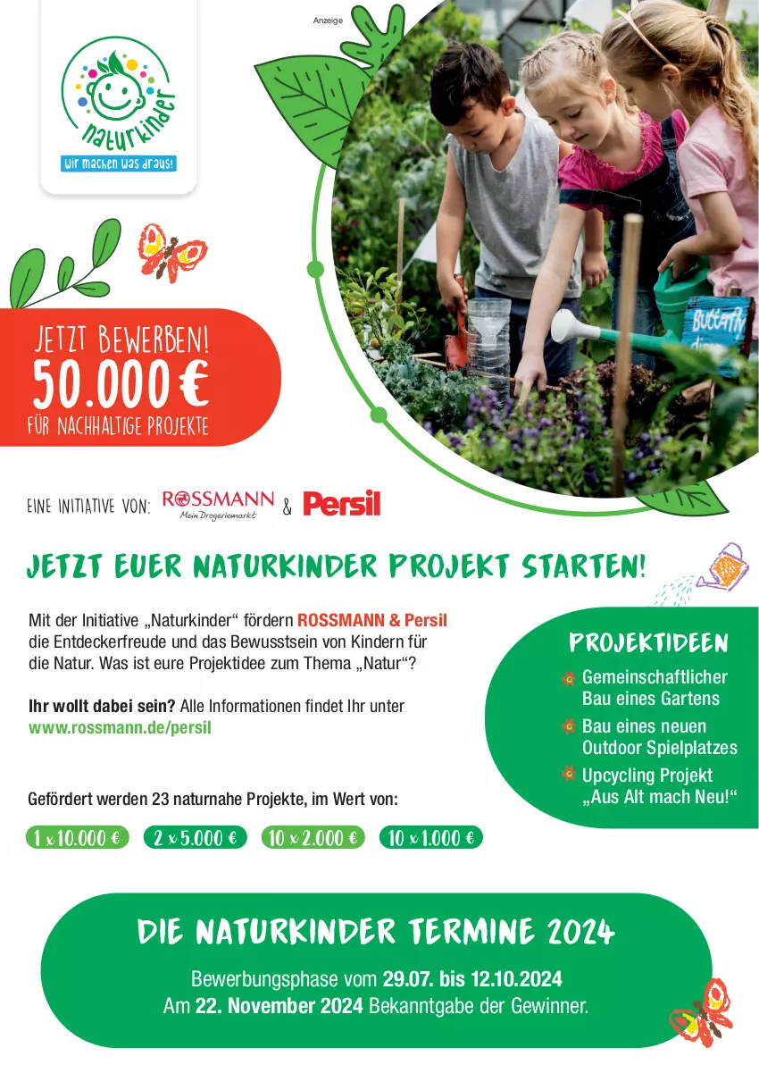 Aktueller Prospekt Rossmann - Prospekte - von 01.09 bis 30.09.2024 - strona 97 - produkty: Bau, Clin, decke, erde, Garten, Kinder, mac, natur, persil, Ti