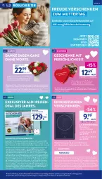 Gazetka promocyjna AldiSud - ALDI Aktuell - Gazetka - ważna od 30.04 do 30.04.2022 - strona 21 - produkty: aldi, alle artikel ohne dekoration, angebot, angebote, axe, blume, blumen, decke, dekoration, eis, elle, ente, erde, gin, gutschein, hero, K2, Kinder, korb, kurtaxe, LG, mam, merci, ndk, pralinen, reis, ring, rum, Ti, uhr, Vase, Yo, ZTE