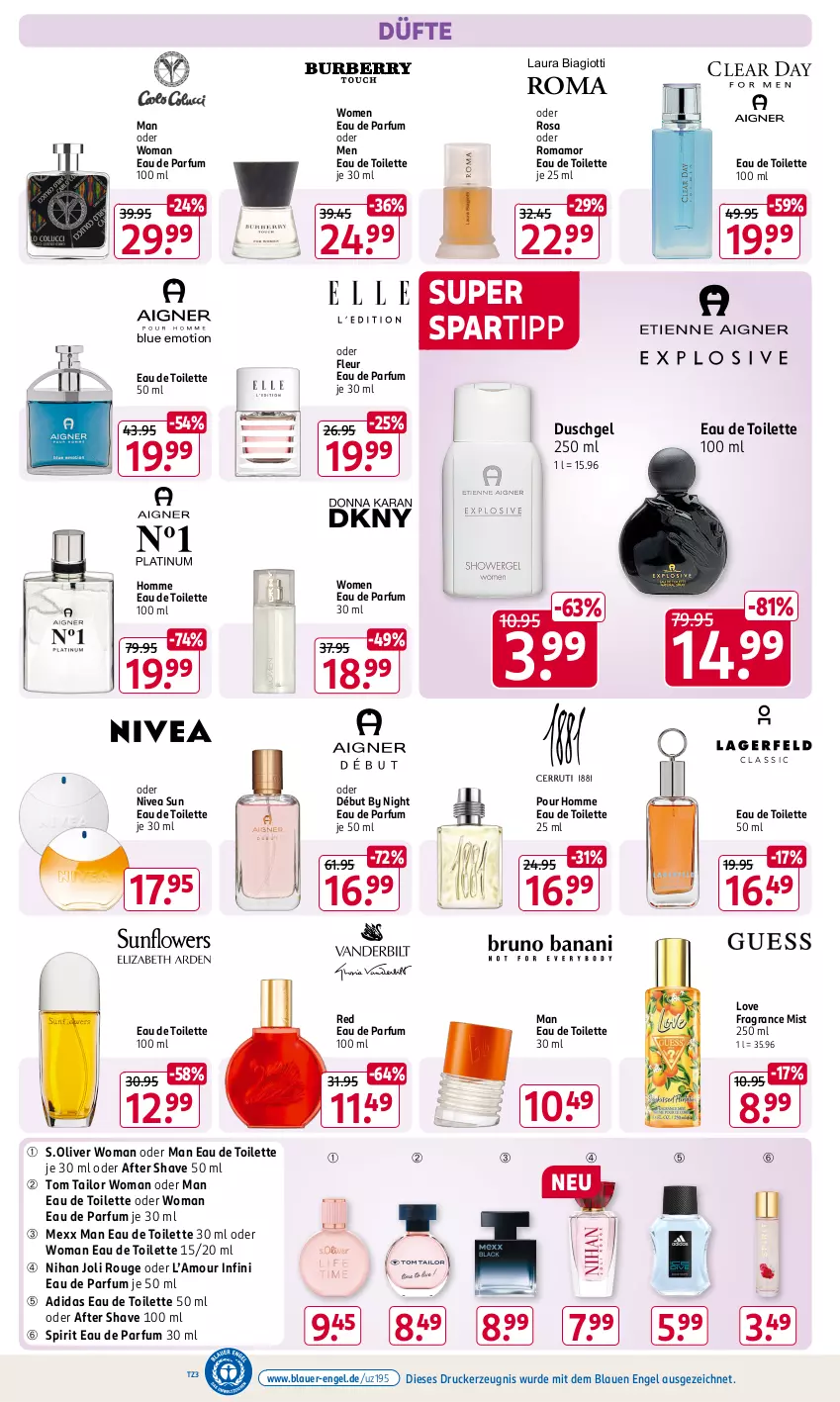 Aktueller Prospekt Rossmann - Prospekte - von 06.01 bis 31.01.2025 - strona 4 - produkty: Adidas, after shave, auer, drucker, duschgel, Eau de parfum, eau de parfum 30 ml, eau de toilette, eau de toilette 100 ml, eau de toilette 30 ml, eau de toilette 50 ml, Engel, kerze, laura biagiotti, mam, Mexx, nivea, nivea sun, olive, parfum, rouge, s.oliver, spartipp, Ti, tom tailor