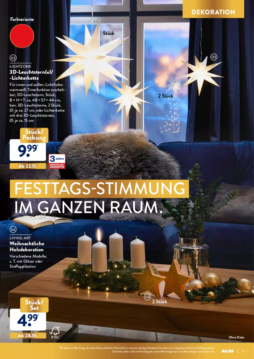 Aktueller Prospekt Aldi Nord - Aldi-Weihnachten-Deko - von 21.10 bis 24.12.2021 - strona 11