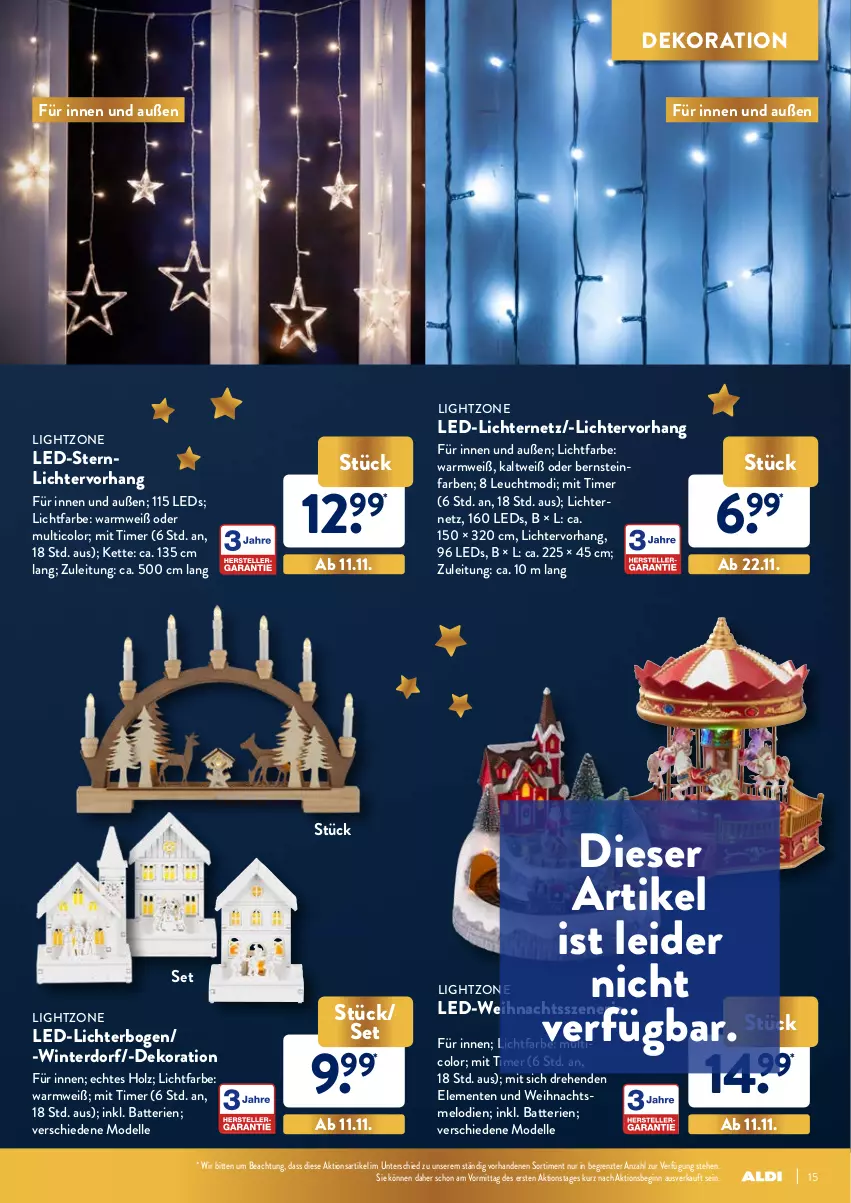 Aktueller Prospekt Aldi Nord - Aldi-Weihnachten-Deko - von 21.10 bis 24.12.2021 - strona 15