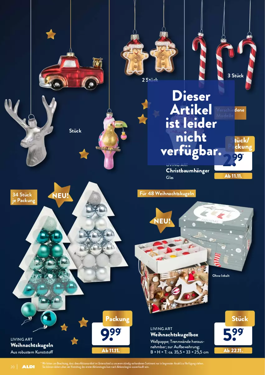 Aktueller Prospekt Aldi Nord - Aldi-Weihnachten-Deko - von 21.10 bis 24.12.2021 - strona 20