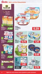 Gazetka promocyjna Famila - Prospekte - Gazetka - ważna od 25.06 do 25.06.2022 - strona 10 - produkty: alpro, Ayran, Becher, bio, butter, drink, ehrmann, eis, exquisa, feinjoghurt, flasche, frucht, früchte, fruchtjoghurt, Gläser, hafer, joghur, joghurt, Käse, käsescheiben, Kefir, kokos, kühlregal, mandel, milch, mövenpick, Müller, natur, natura, nuss, pizza, Pizzateig, pudding, quark, quark genus, quark genuss, regal, reis, soya, Ti, vanille