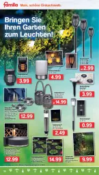 Gazetka promocyjna Famila - Prospekte - Gazetka - ważna od 25.06 do 25.06.2022 - strona 30 - produkty: arla, Garten, Lampe, laterne, latte, Leuchte, leuchten, ring, rwe, Schal, Solarfackel, solarlampe, Ti, windlicht