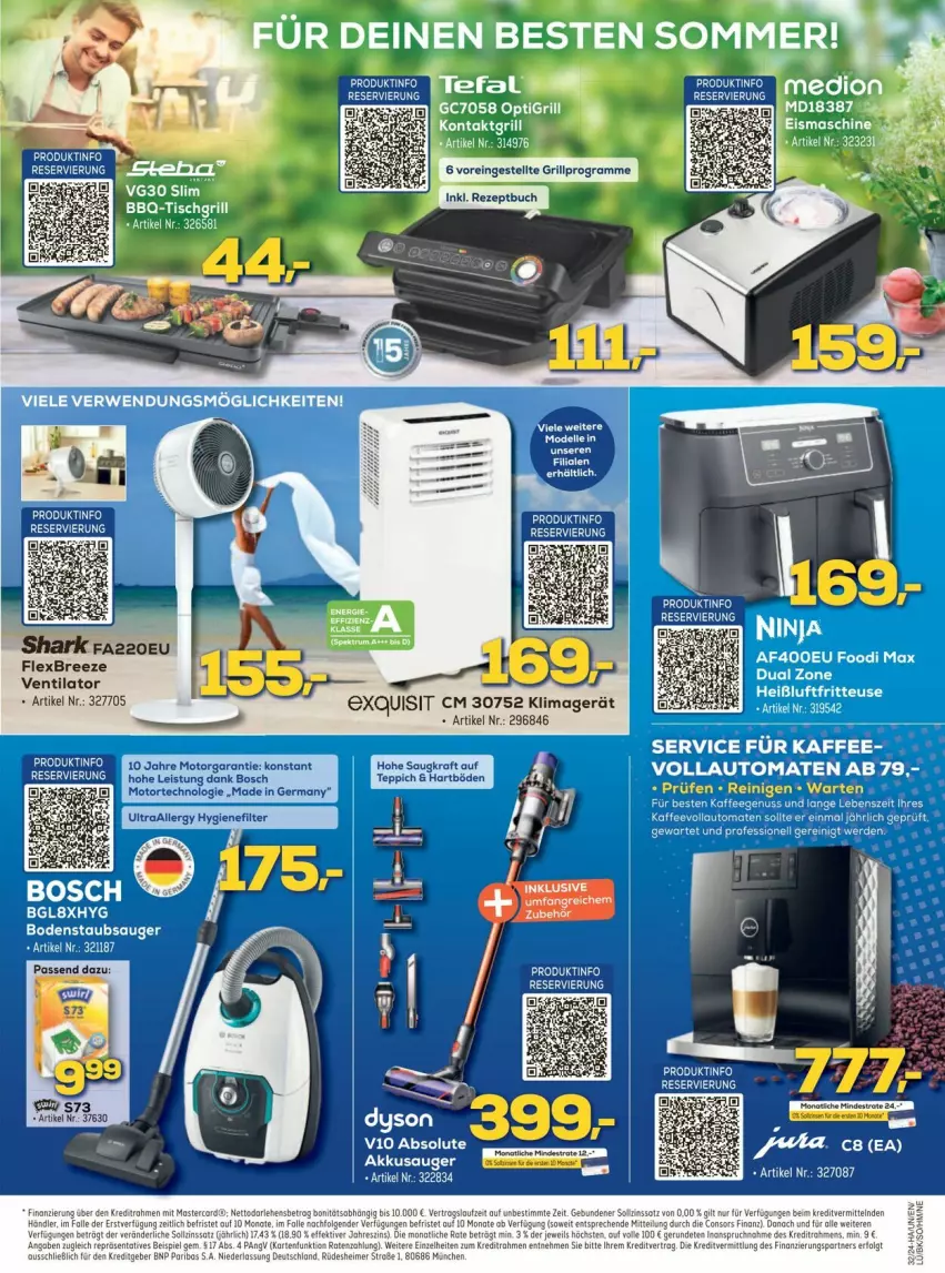 Aktueller Prospekt Euronics - Prospekte - von 05.08 bis 31.08.2024 - strona 5 - produkty: auto, bodenstaubsauger, bree, dell, Dyson, eier, elle, Germ, grill, hygienefilter, kaffee, kaffeegenuss, kaffeevollautomat, kaffeevollautomaten, klimagerät, LG, Mode, nuss, staubsauger, Ti, tisch, tischgrill, tomate, tomaten, torte, ventilator, vollautomaten