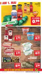 Gazetka promocyjna Marktkauf - Prospekt - Gazetka - ważna od 04.05 do 04.05.2024 - strona 7 - produkty: apostels, Bau, Becher, butter, ciabatta, eis, flasche, Garten, ketchup, kräuter, kräuter-butter, LG, nuss, Popp, reis, salat, sour cream, Ti, tomate, tomaten, walnuss, zaziki, ZTE