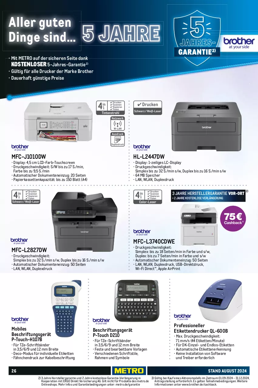 Aktueller Prospekt Metro - Office & Multimedia - von 22.08 bis 31.12.2024 - strona 26 - produkty: Apple, auer, auto, Brei, brot, brother, dell, drucker, eis, elle, ente, Kette, lack, Metro, Mode, office, papier, reis, sim, Software, teller, Ti, Tintenpatrone, tisch, Toner, touchscreen, usb