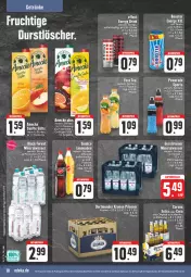 Gazetka promocyjna Edeka - Angebote der Woche - Gazetka - ważna od 23.09 do 23.09.2023 - strona 18 - produkty: aktionspreis, Alwa, amecke, angebot, angebotspreis, black forest, cola, Collagen, corona, deutschlandcard, eis, flasche, gerolsteine, gerolsteiner, gin, krone, lack, LG, limo, limonade, limonaden, mineralwasser, pet-flasche, pils, pilsener, reis, saft, säfte, sinalco, Sport, steiner, Ti, wasser, ZTE, zucker