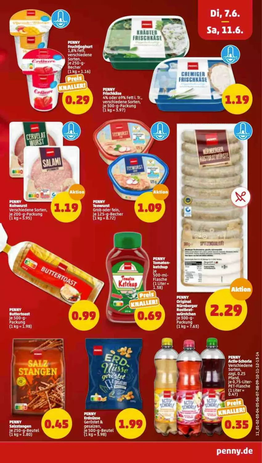 Aktueller Prospekt Penny - Prospekte - von 06.06 bis 11.06.2022 - strona 11 - produkty: Becher, beutel, elle, flasche, frischkäse, Käse, pet-flasche, salz, Salzstange, Salzstangen, Ti