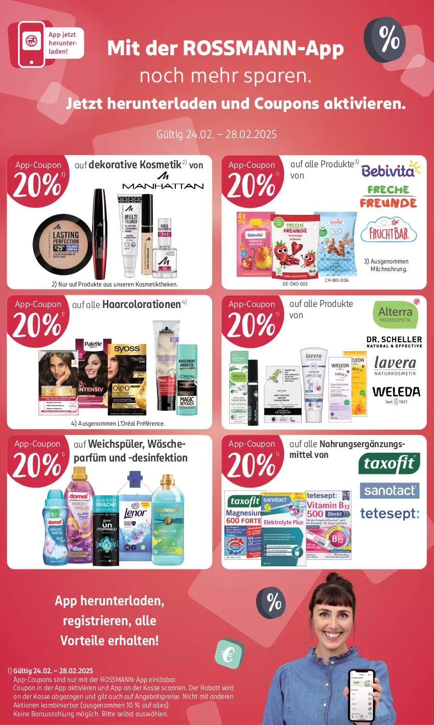 Aktueller Prospekt Rossmann - Prospekte - von 31.01 bis 06.04.2025 - strona 16 - produkty: angebot, angebotspreis, aust, Bau, bio, Colorationen, coupon, coupons, Desinfektion, eis, kosmetik, milch, reis, Ti, weichspüler