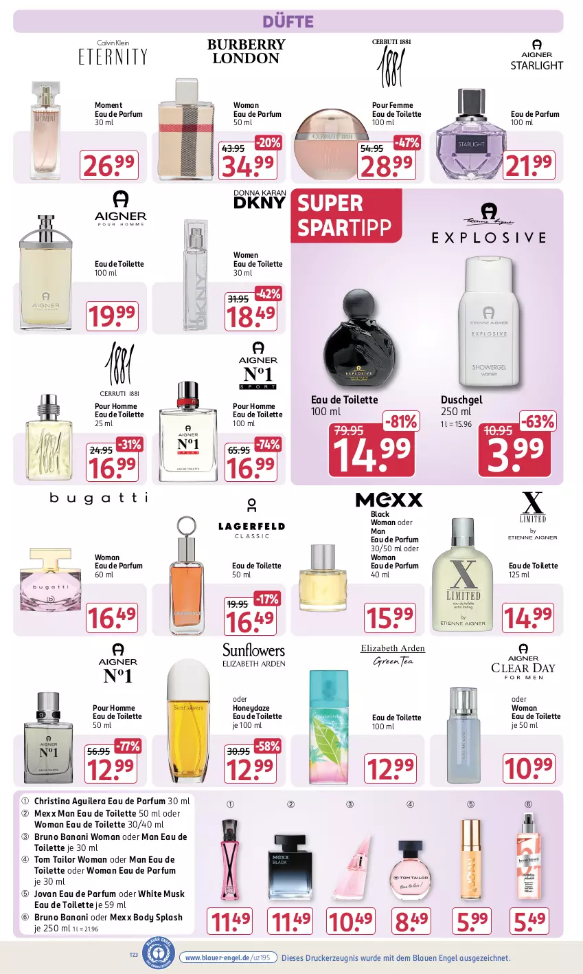 Aktueller Prospekt Rossmann - Prospekte - von 31.01 bis 06.04.2025 - strona 6 - produkty: auer, body, bruno banani, drucker, duschgel, Eau de parfum, eau de parfum 30 ml, eau de parfum 50 ml, eau de toilette, eau de toilette 100 ml, eau de toilette 30 ml, eau de toilette 50 ml, Engel, kerze, lack, Mexx, parfum, spartipp, Ti, tom tailor