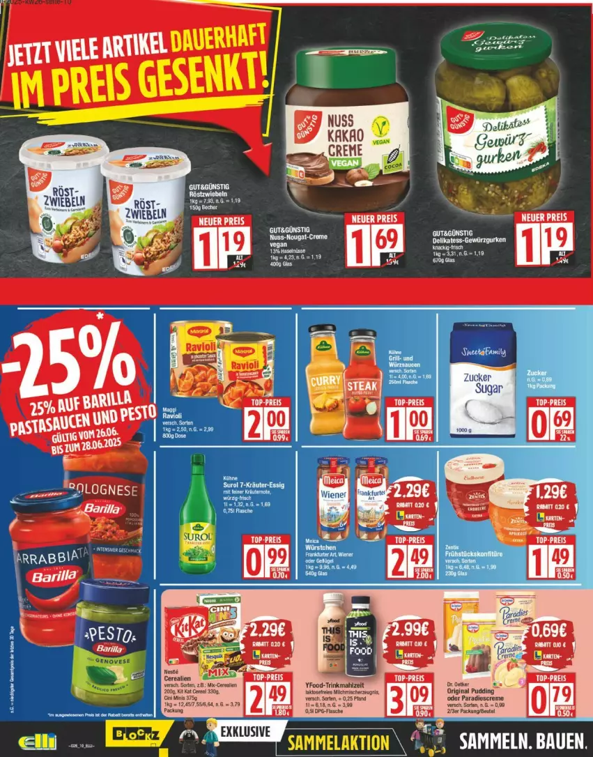 Aktueller Prospekt Edeka - Prospekte - von 23.06 bis 28.06.2025 - strona 10 - produkty: barilla, eis, ente, genovese, Heu, reis, tee, zucker