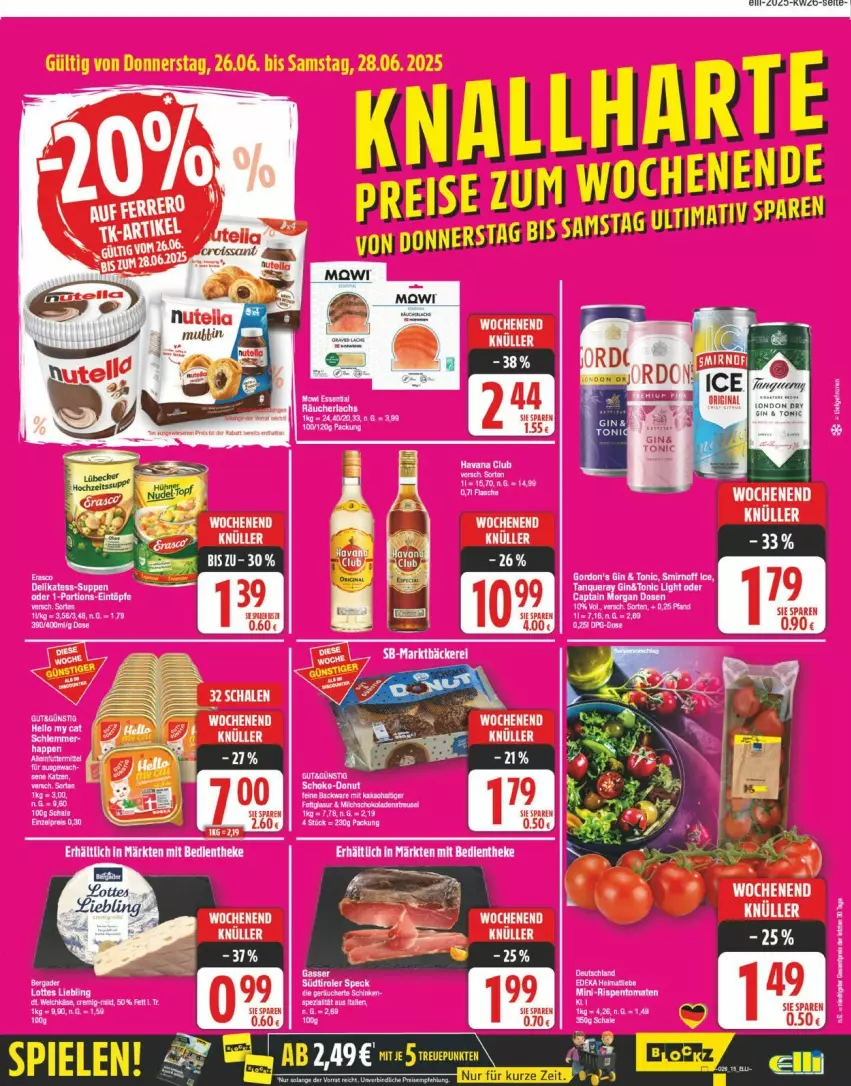 Aktueller Prospekt Edeka - Prospekte - von 23.06 bis 28.06.2025 - strona 15 - produkty: cin, eier