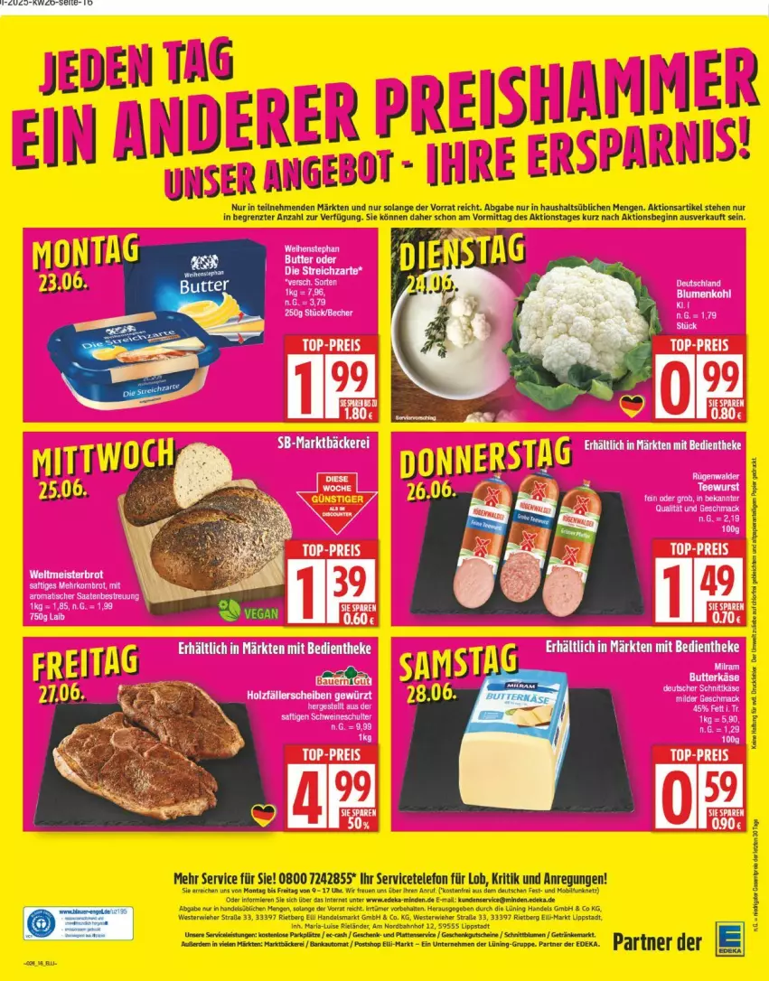 Aktueller Prospekt Edeka - Prospekte - von 23.06 bis 28.06.2025 - strona 16 - produkty: angebot, Duck, eis, papier, reis, Ti, ZTE