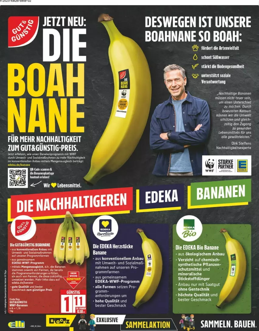 Aktueller Prospekt Edeka - Prospekte - von 23.06 bis 28.06.2025 - strona 2 - produkty: banane, bananen, Bau, deka, dünger, elle, Gesundheit, lebensmittel, LG, mac, pflanze, pflanzen, Schütze, Ti, tisch