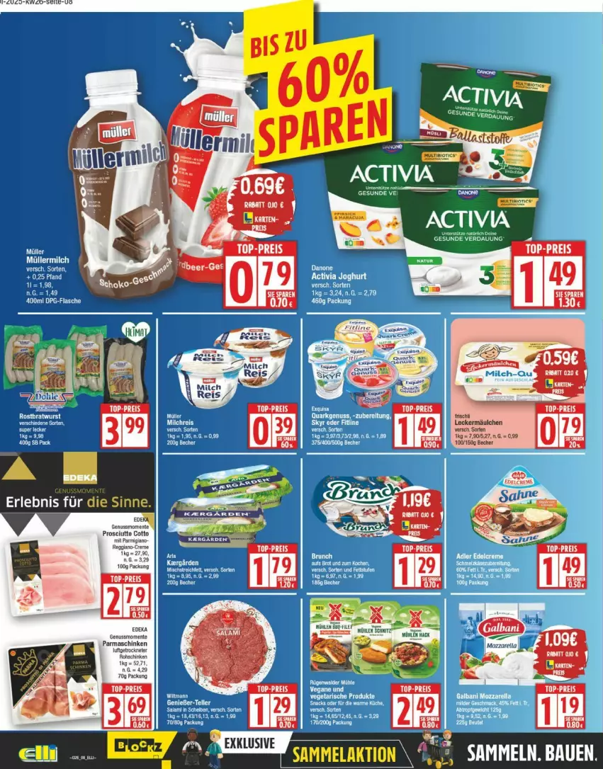 Aktueller Prospekt Edeka - Prospekte - von 23.06 bis 28.06.2025 - strona 8 - produkty: Becher, creme, edelcreme