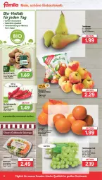 Gazetka promocyjna Famila - Prospekte - Gazetka - ważna od 28.01 do 28.01.2023 - strona 2 - produkty: beutel, bio, Birnen, goldmarie, kiwi, mac, natur, orange, orangen, paprika, salat, Schal, Schale, Spitzpaprika, tafeläpfel, tafelbirnen, tafeltrauben, Ti, trauben