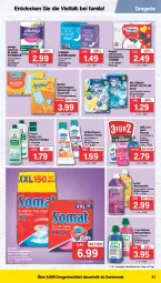 Gazetka promocyjna Famila - Prospekte - Gazetka - ważna od 28.01 do 28.01.2023 - strona 23 - produkty: Alwa, Always, auer, beutel, cosmea, dalli, decke, Discreet, eis, essig, flasche, Frosch, geschirr, geschirrspülmittel, gin, haushaltstücher, kraft, lenor, lenor weichspüler, natur, reiniger, reis, slip, slipeinlagen, somat, spülmittel, staubmagnet, swiffer, Ti, tücher, waschmittel, wc frisch, WC Frisch Kraft Aktiv, weichspüler, ZTE