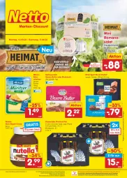 Gazetka promocyjna Netto Marken-Discount - Filial-Angebote - Gazetka - ważna od 17.09 do 17.09.2022 - strona 1 - produkty: angebot, bestpreis, beutel, butter, creme, eis, hasseröder, Käse, käsescheiben, LG, milch, milram, ndk, nuss, nuss-nugat-creme, nutella, pils, premium pils, reis, ritter, ritter sport, Romanasalat, sac, salat, Sport, Streichzart, Ti, versandkostenfrei, ZTE