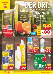 Gazetka promocyjna Netto Marken-Discount - Filial-Angebote - Gazetka - ważna od 17.09 do 17.09.2022 - strona 18 - produkty: auer, bestpreis, eis, elle, getränk, getränke, getränkesirup, granini, granini die limo, heineken, lichtenauer, limo, limonade, mac, ndk, reis, säfte, san pellegrino, sirup, Ti, versandkostenfrei