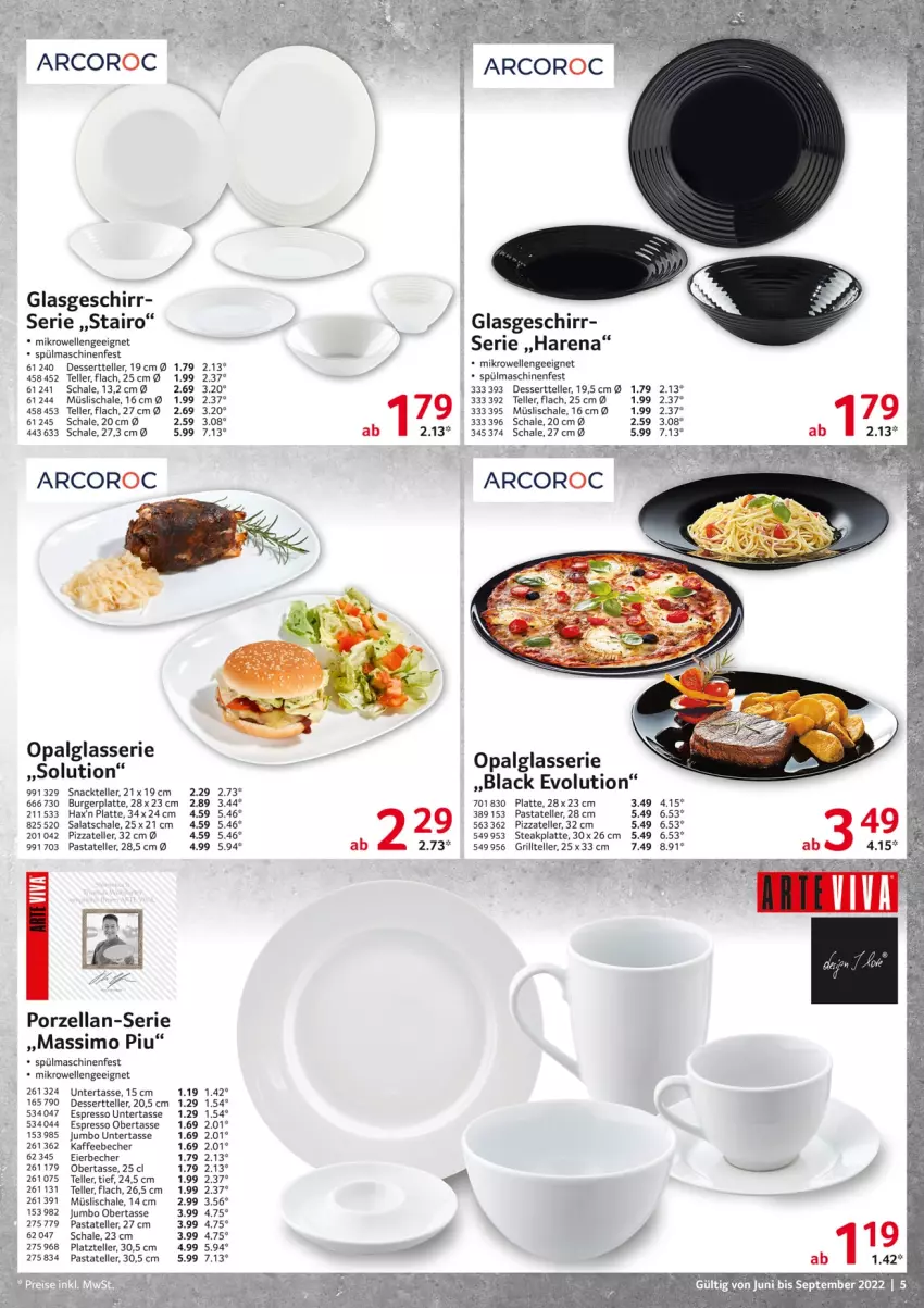 Aktueller Prospekt Selgros - Gastronomie - von 01.06 bis 30.09.2022 - strona 5 - produkty: Becher, burger, dessert, Dessertteller, eier, Eierbecher, elle, espresso, geschirr, grill, Grillteller, jumbo, kaffee, kaffeebecher, lack, latte, LG, mikrowelle, müsli, Müslischale, pasta, pizza, salat, Schal, Schale, sim, snack, spülmaschinen, steak, tasse, tee, teller, Ti, ZTE