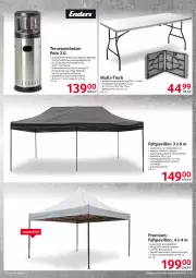 Gazetka promocyjna Selgros - Gastronomie - Gazetka - ważna od 30.09 do 30.09.2022 - strona 43 - produkty: auer, edelstahl, eis, Faltpavillon, flasche, HP, latte, pavillon, Ria, Ti, tisch, tischplatte, wasser
