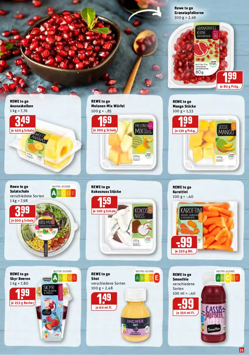 Aktueller Prospekt Rewe - Prospekte - von 26.07 bis 31.07.2021 - strona 21