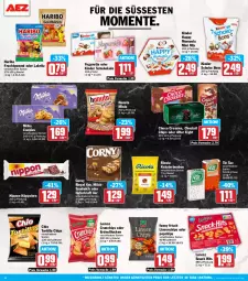 Gazetka promocyjna Aez - Prospekte - Gazetka - ważna od 04.01 do 04.01.2026 - strona 14 - produkty: after eight, beutel, chips, choclait chips, choco crossies, cola, cookie, cookies, corny, crossies, crunchips, eis, ente, frucht, fruchtgummi, Funny Frisch, hafer, hanuta, haribo, Kinder, kinder schokolade, kraft, kräuter, Lakritz, linsen, lorenz, lorenz crunchips, milch, milka, nippon, oder lakritz, reis, Ricola, riegel, sandwich, schoko, schokolade, snack, snack hits, Ti, tortilla, Tortilla Chips, Yo, yogurette, ZTE