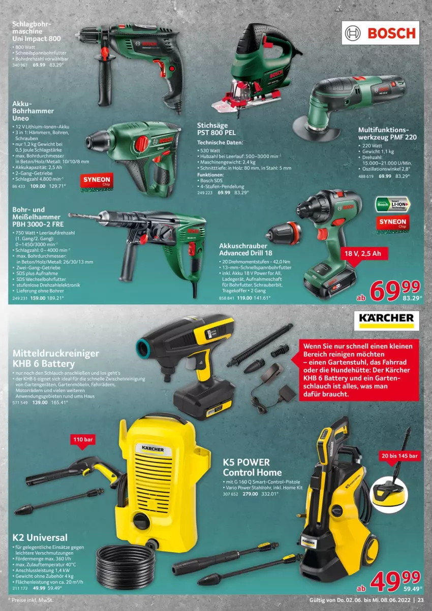 Aktueller Prospekt Selgros - Nonfood - von 02.06 bis 08.06.2022 - strona 23 - produkty: Fahrrad, Garten, gartenstuhl, Kärcher, karcher, leine, Rauch, schlauch, stuhl