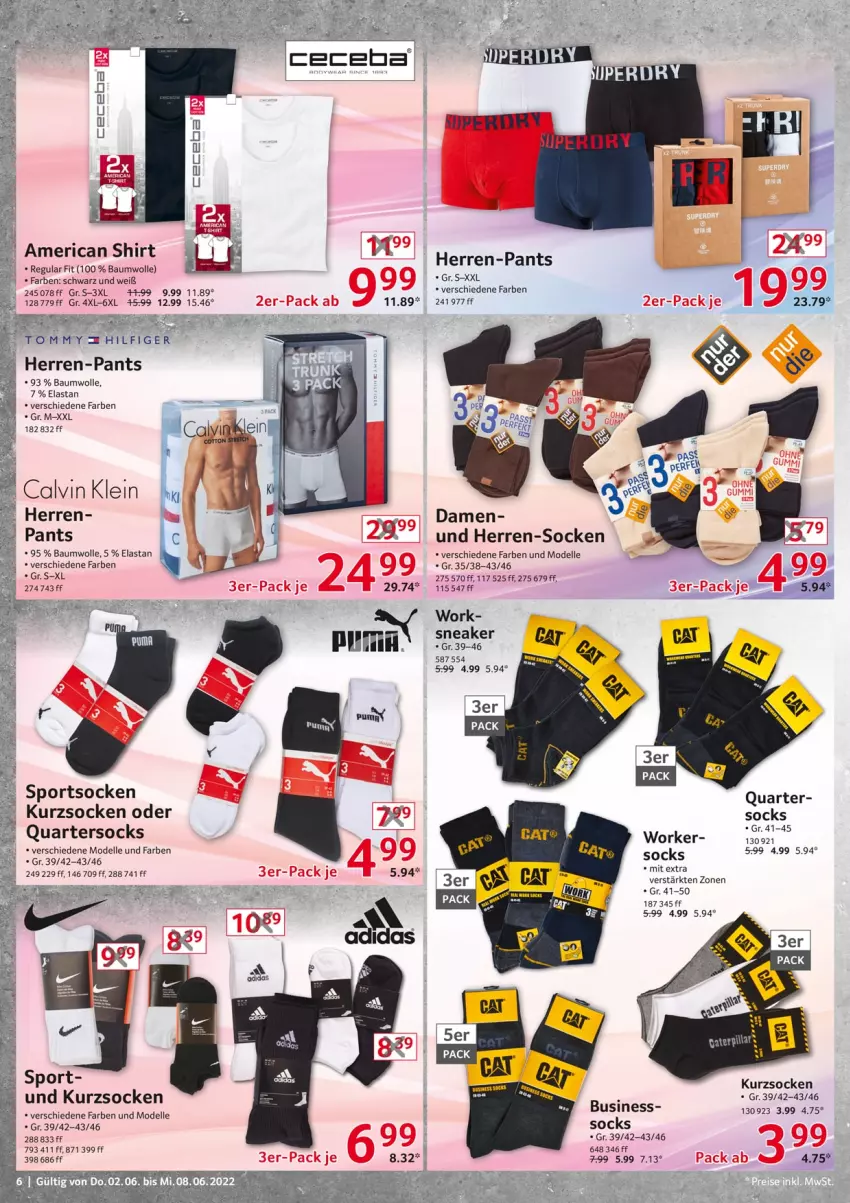 Aktueller Prospekt Selgros - Nonfood - von 02.06 bis 08.06.2022 - strona 6 - produkty: Bau, baumwolle, dell, elle, herren-pants, herren-socken, Mode, Pants, shirt, socken, Sport, sportsocken, wolle