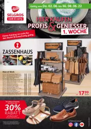 Gazetka promocyjna Selgros - Nonfood - Gazetka - ważna od 08.06 do 08.06.2022 - strona 1 - produkty: Adidas, Bad, Cognac, eis, gewürz, Gewürzreibe, grill, Holz, LG, mango, messer, messerblock, olive, pfeffer, Pfeffermühle, puma, salz, Salzmühle, sandale, sandalen, schuhe, Schürze, Sport, sportschuhe, tee, Ti, topf