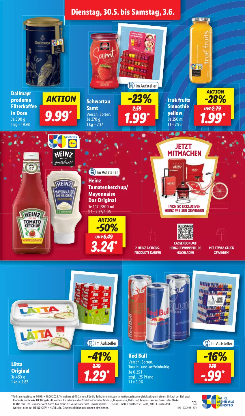 Aktueller Prospekt Lidl - Aktionsprospekt - von 30.05 bis 03.06.2023 - strona 15 - produkty: eis, elle, erde, feinkost, heinz, mac, reis, sauce, saucen, teller, Ti