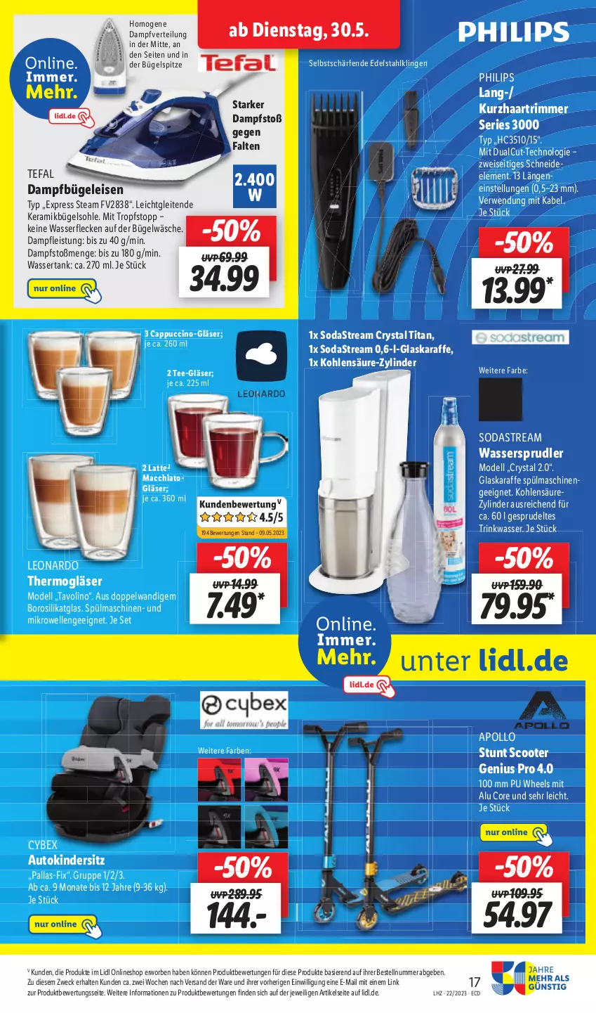 Aktueller Prospekt Lidl - Aktionsprospekt - von 30.05 bis 03.06.2023 - strona 19 - produkty: ACC, chia, cin, dell, eis, elle, Karaffe, mac, macchiato, mikrowelle, Mode, rwe, Sprudel, Ti, wasser, weck