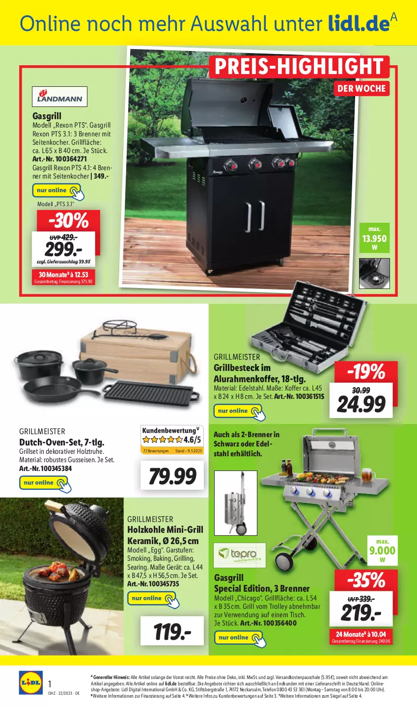 Aktueller Prospekt Lidl - Aktionsprospekt - von 30.05 bis 03.06.2023 - strona 32 - produkty: angebot, angebote, dell, eis, elle, grill, Holz, Kocher, Mode, ndk, reis, rel, Ria, ring, rwe, Schal, Schale, Ti