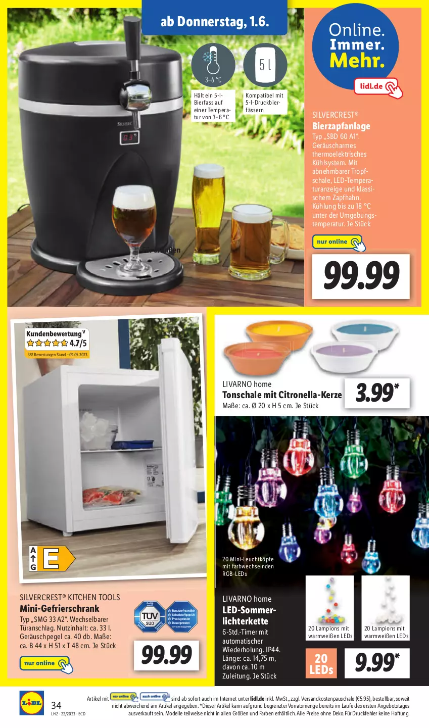 Aktueller Prospekt Lidl - Aktionsprospekt - von 30.05 bis 03.06.2023 - strona 38 - produkty: angebot, auto, bier, dell, eis, elle, HP, leds, merl, Mode, ndk, reis, Schal, Schale, Ti, tisch, ZTE