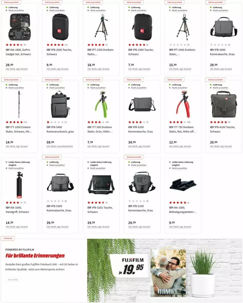 Aktueller Prospekt Media Markt - Prospekte - von 06.05 bis 12.05.2022 - strona 13 - produkty: aktionspreis, buch, eis, Fotobuch, GoPro, kamera, latte, ndk, reis, rucksack, sac, Tasche, Ti, uhr