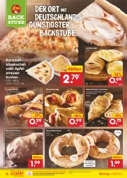 Gazetka promocyjna Netto Marken-Discount - Filial-Angebote - Gazetka - ważna od 18.03 do 18.03.2023 - strona 16 - produkty: angebot, apfel, auer, backofen, bestpreis, brot, Croissant, eis, karamell, Käse, käsekuchen, käsescheiben, Kranz, kuchen, Laugenstange, mais, natur, ndk, Ofen, Plunder, reis, salz, schinken, Streuselkuchen, stube, Ti, weizenmischbrot, würstchen