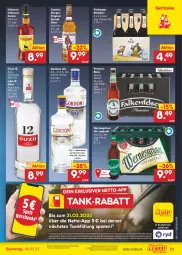 Gazetka promocyjna Netto Marken-Discount - Filial-Angebote - Gazetka - ważna od 18.03 do 18.03.2023 - strona 21 - produkty: alkohol, angebot, Berger, bestpreis, bier, Biere, Cap, captain morgan, dry gin, eis, elle, Freiberger, getränk, getränke, gin, gordon, gordons, gutschein, gutscheine, likör, london dry, london dry gin, original spiced gold, osborne, ouzo, ouzo 12, pils, reis, sac, Ti, veterano, ZTE