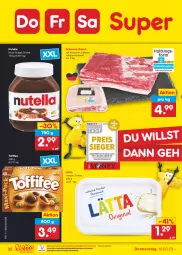 Gazetka promocyjna Netto Marken-Discount - Filial-Angebote - Gazetka - ważna od 18.03 do 18.03.2023 - strona 32 - produkty: Bau, bestpreis, bier, creme, eis, lätta, ndk, nuss, nuss-nugat-creme, nutella, reis, schwein, schweine, schweine-bauch, Ti, toffifee, wein, weine