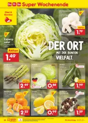 Gazetka promocyjna Netto Marken-Discount - Filial-Angebote - Gazetka - ważna od 18.03 do 18.03.2023 - strona 34 - produkty: asti, bestpreis, champignon, champignons, eis, eisbergsalat, mandarine, mandarinen, ndk, nuss, obst, reis, salat, Schal, Schale, schoko, spargel, spargel grün, Ti, Weißkohl, zitrone, zitronen, zucchini