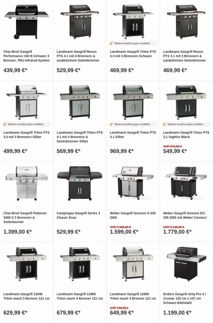 Aktueller Prospekt Obi - Prospekte - von 12.09 bis 20.09.2023 - strona 9 - produkty: campingaz, char-broil, edelstahl, enders, gasgrill, grill, Kocher, lack, Ti, weber