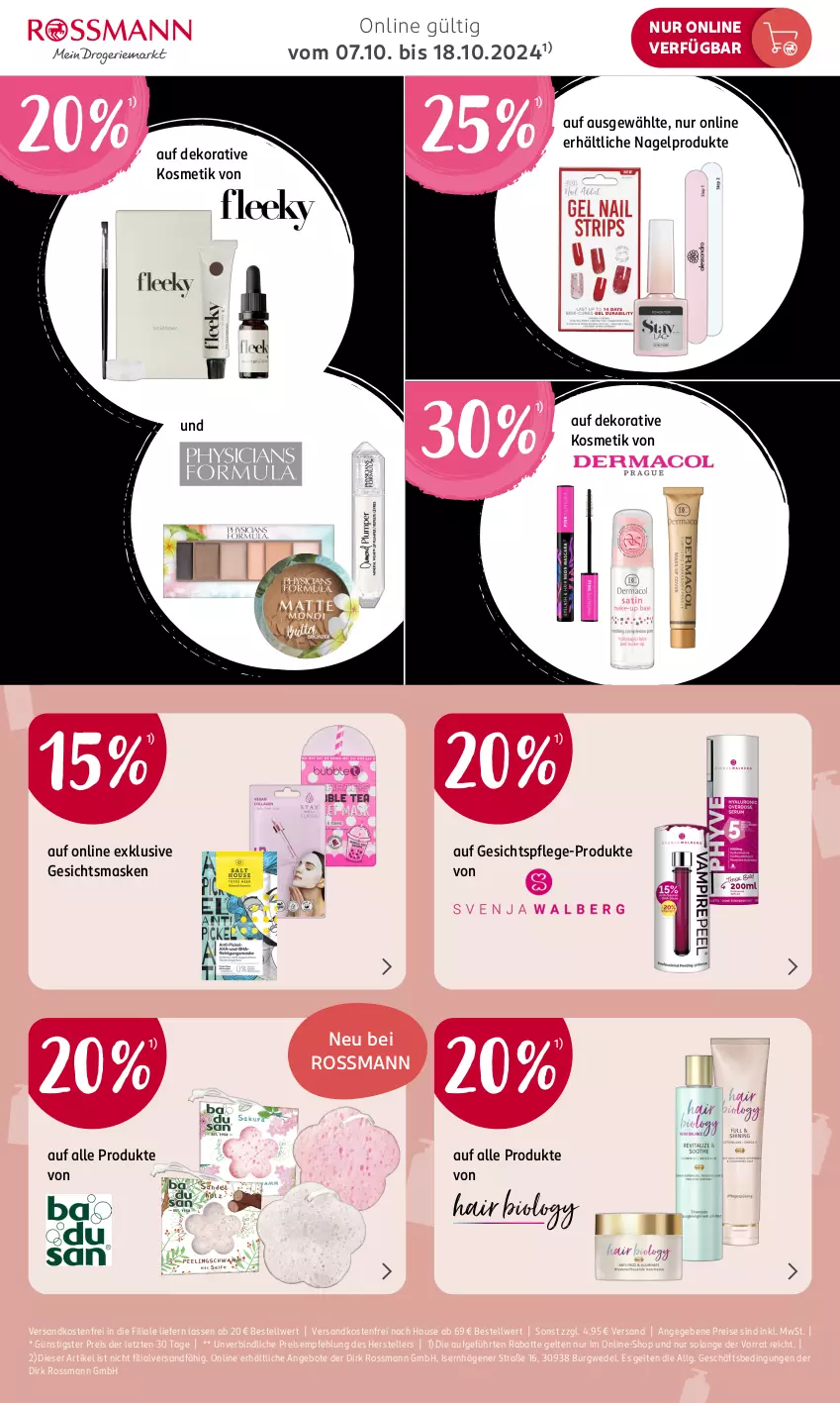 Aktueller Prospekt Rossmann - Prospekte - von 07.10 bis 18.10.2024 - strona 3 - produkty: angebot, angebote, eis, elle, Gesichtsmaske, gesichtspflege, kosmetik, LG, Maske, ndk, reis, teller, Ti, versandkostenfrei, wedel, ZTE