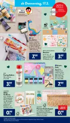 Gazetka promocyjna AldiSud - ALDI Aktuell - Gazetka - ważna od 19.02 do 19.02.2022 - strona 25 - produkty: angebot, casa deco, dell, eis, elle, flasche, Geschenkpapier, kraft, Mode, papier, reis, resa, Ria, ring, Schere, Ti, zeichenblock