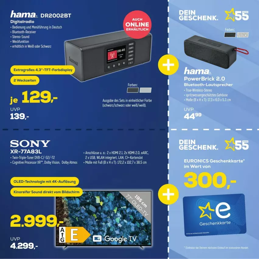 Aktueller Prospekt Euronics - Prospekte - von 20.03 bis 23.03.2024 - strona 23 - produkty: bett, hama, HDMI, sony, Ti, usb, weck