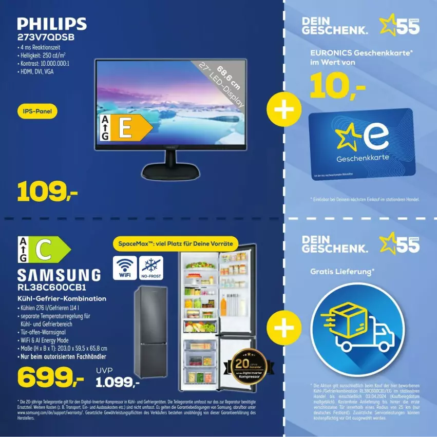 Aktueller Prospekt Euronics - Prospekte - von 20.03 bis 23.03.2024 - strona 9 - produkty: elle, Samsung, teller, Ti