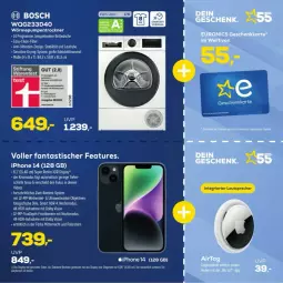 Gazetka promocyjna Euronics - Prospekte - Gazetka - ważna od 23.03 do 23.03.2024 - strona 15 - produkty: asti, bosch, fanta, iphone, kamera, Ti, tisch, Trockner, wärmepumpentrockner